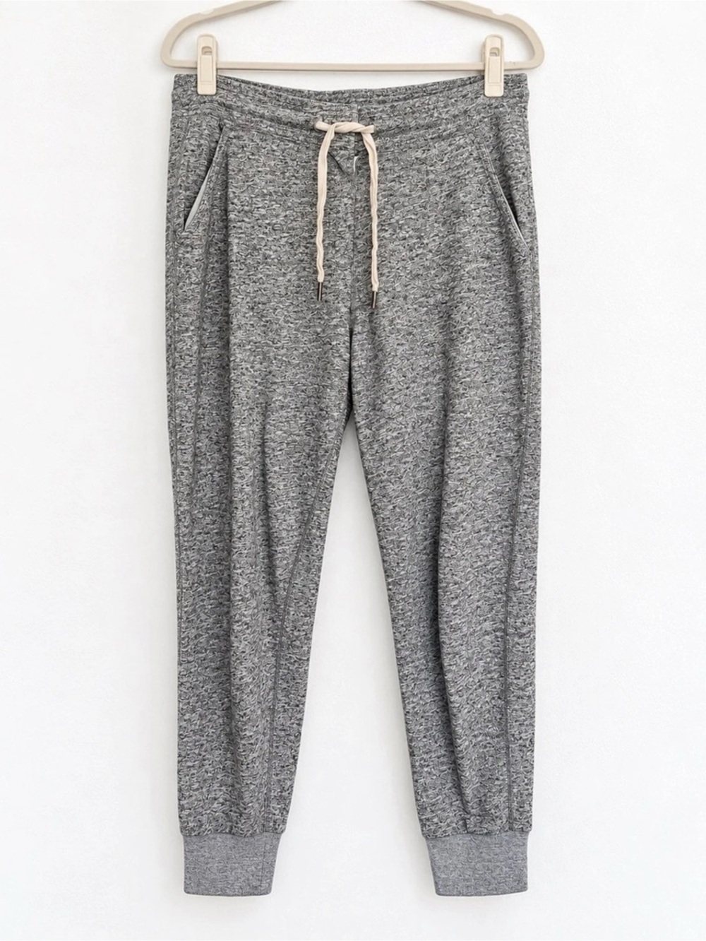 J. Crew Gray Heather Cotton Jogger Sweatpants Size Small Drawstring Lounge Pants